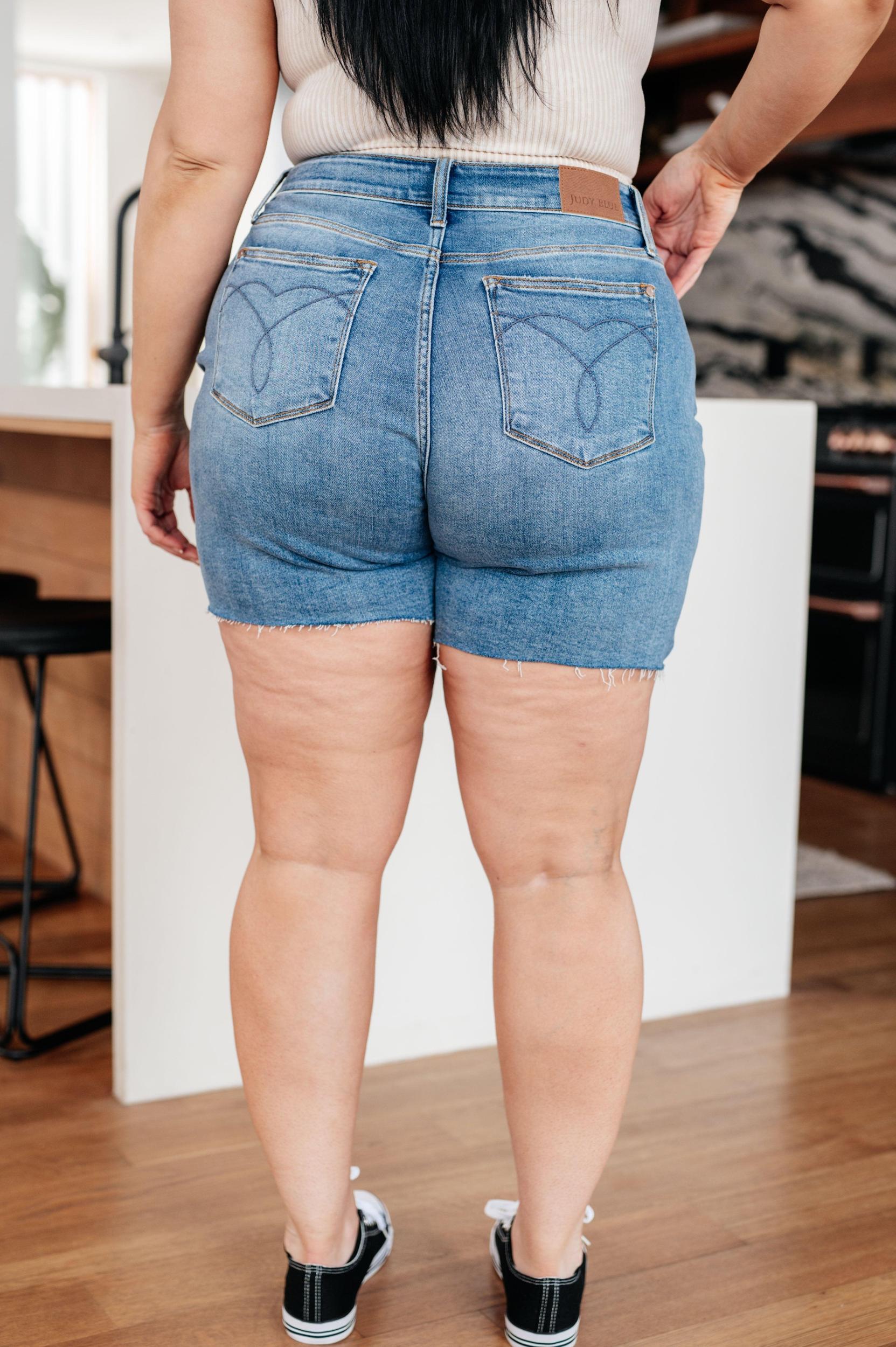 Willa High Rise Cutoff Judy Blue Jeans Shorts - ONLINE EXCLUSIVE! Product Image