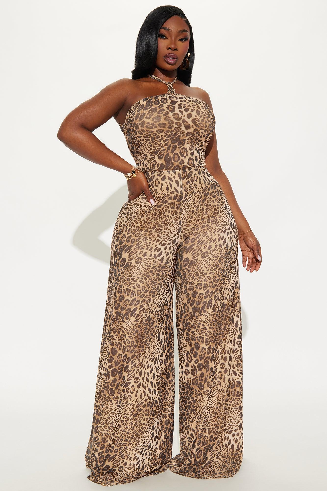 Dinner Diaries Satin Jumpsuit - Brown/combo Female Product Image