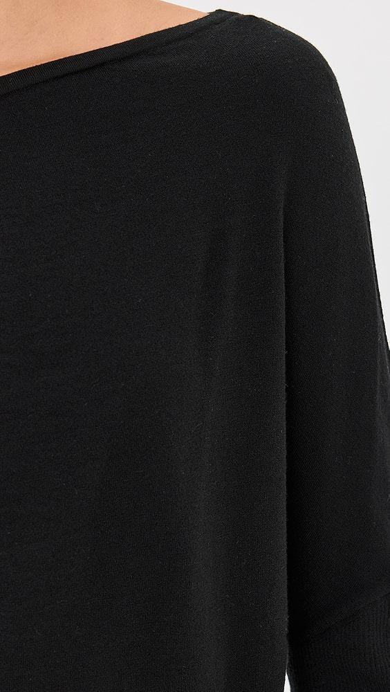SIMKHAI Lavina Draped Off Shoulder Sweater | Shopbop Product Image