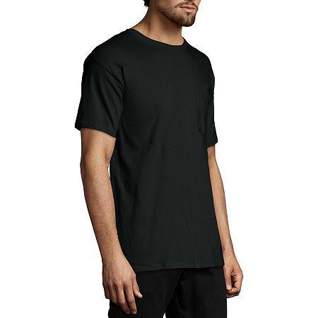 Men's Hanes® Beefy-T 2-Pack Pocket T-Shirt, Size: XL, Blue Product Image