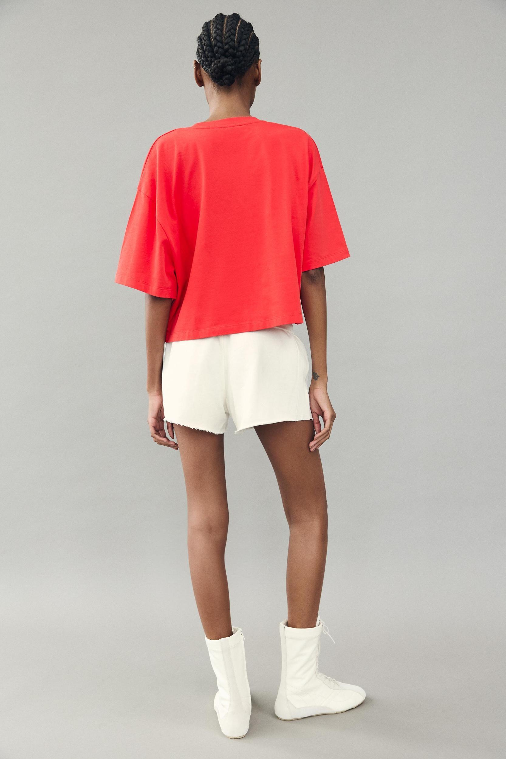 TEXT PRINT CROP TOP Product Image