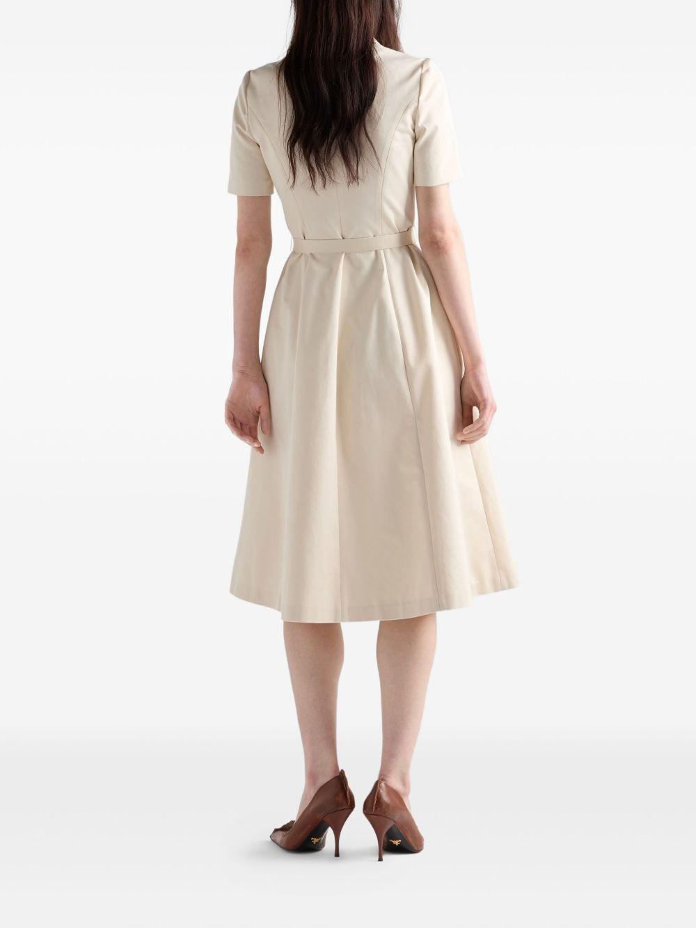 zip-front flared dress Product Image