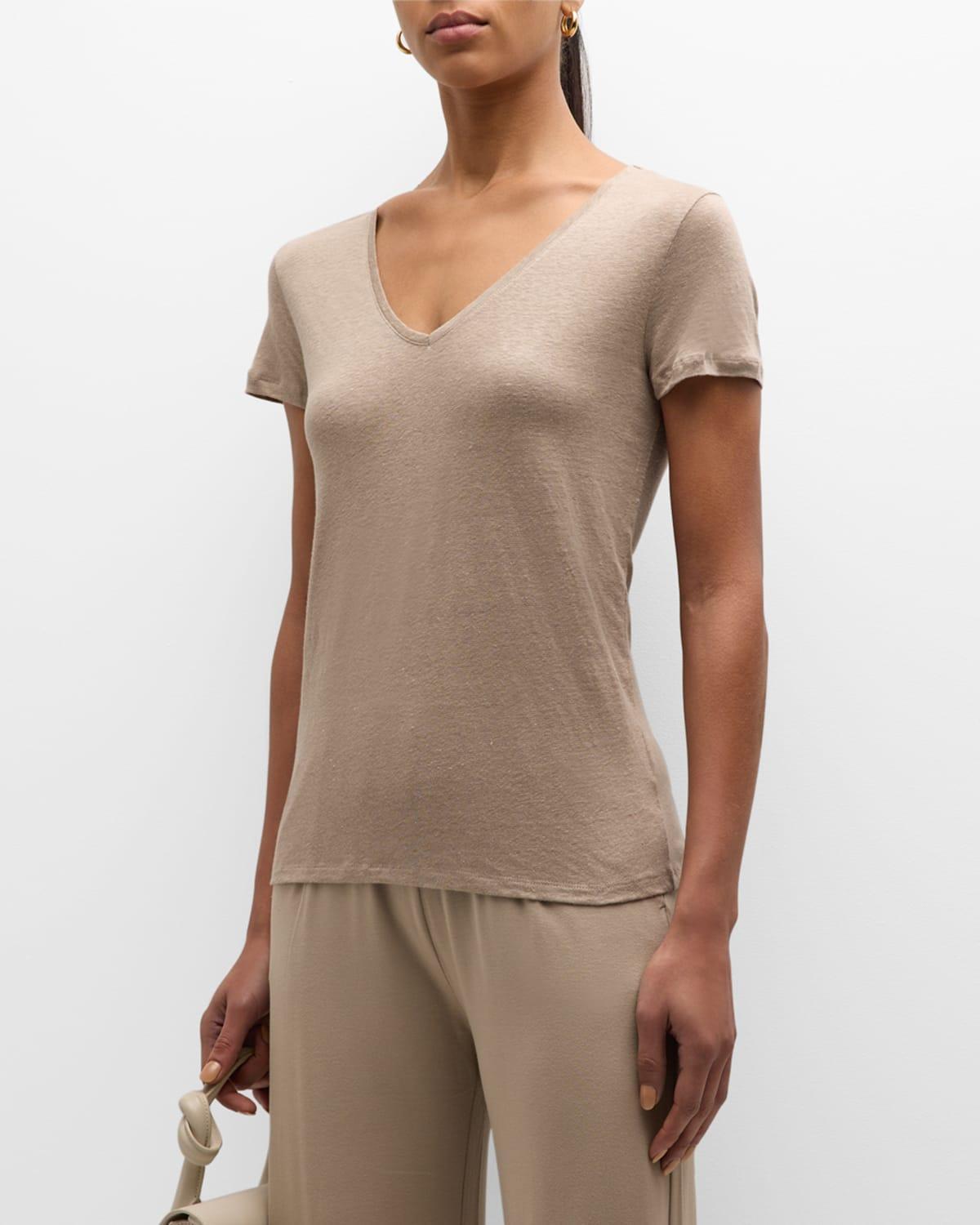 Majestic Filatures V Neck Tee Product Image