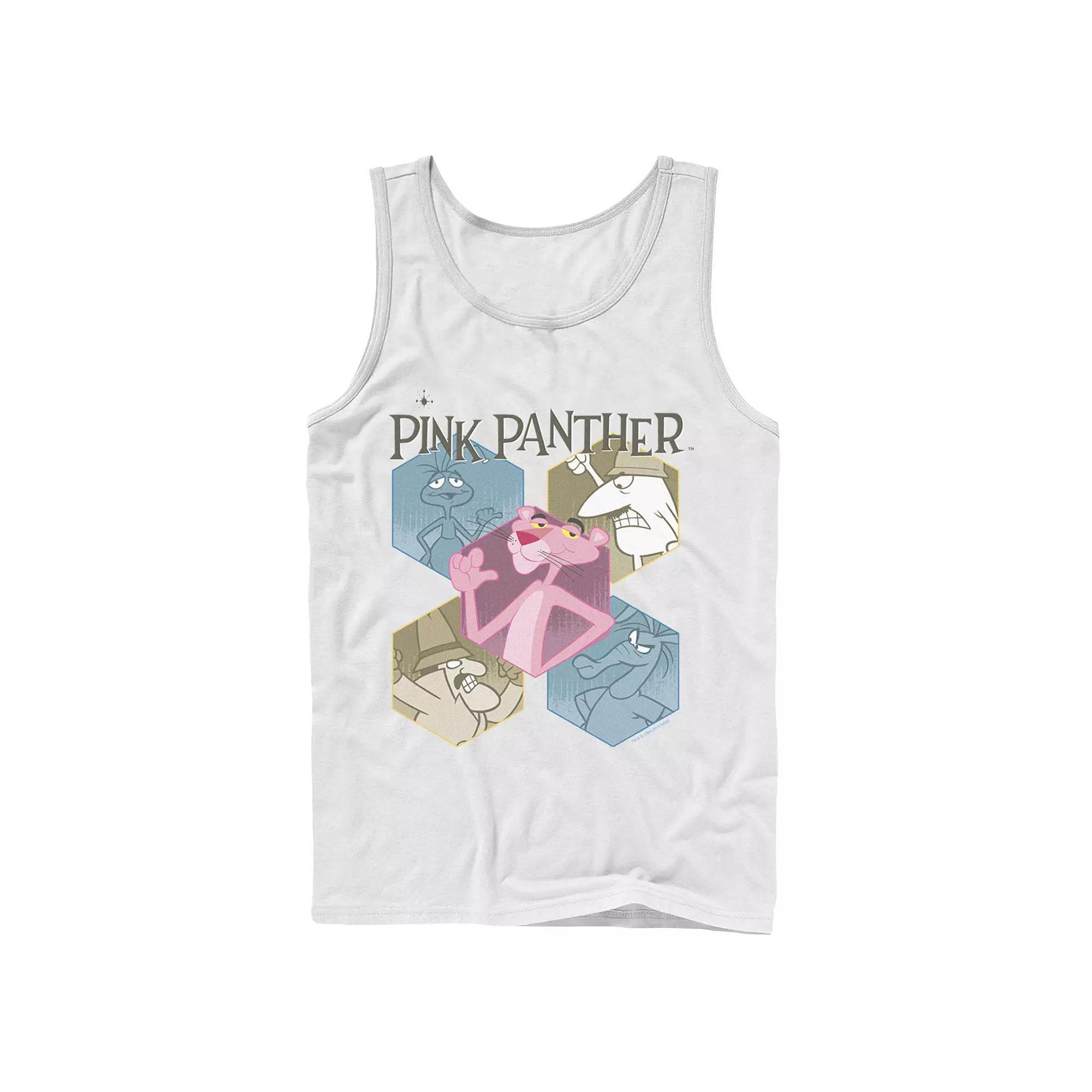Mens Pink Panther Hexagonal Portraits Tank Top Product Image