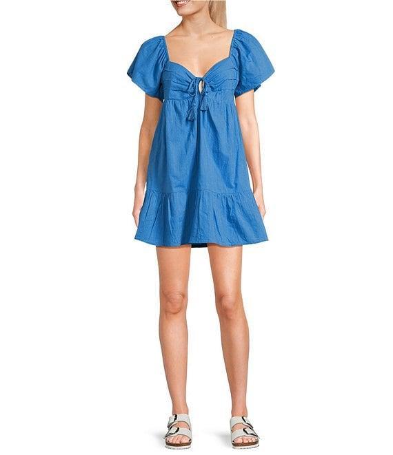 Roxy Salty Breeze Flutter Sleeve Minidress Product Image