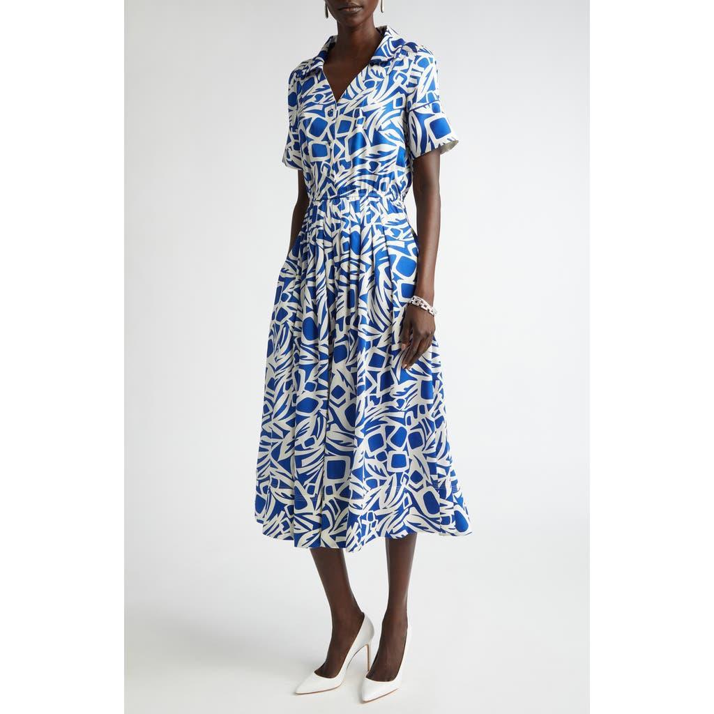 ST JOHN Vintage Botanical Print Dress In Saiv Product Image