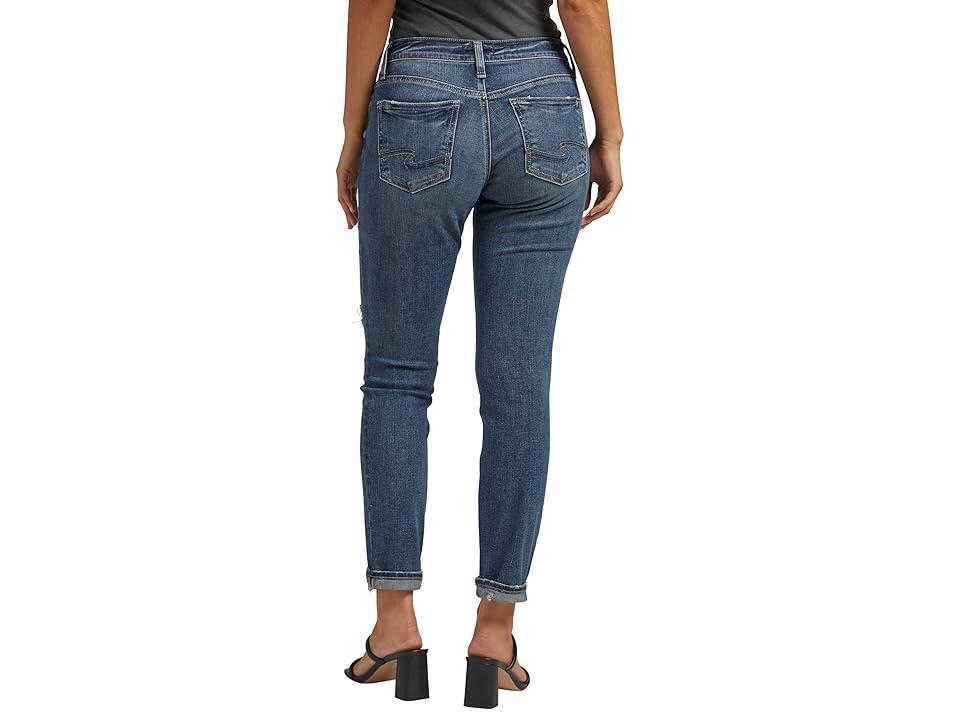 Silver Jeans Co. Boyfriend Mid-Rise Slim Leg Jeans L27170EPX383 (Indigo) Women's Jeans Product Image