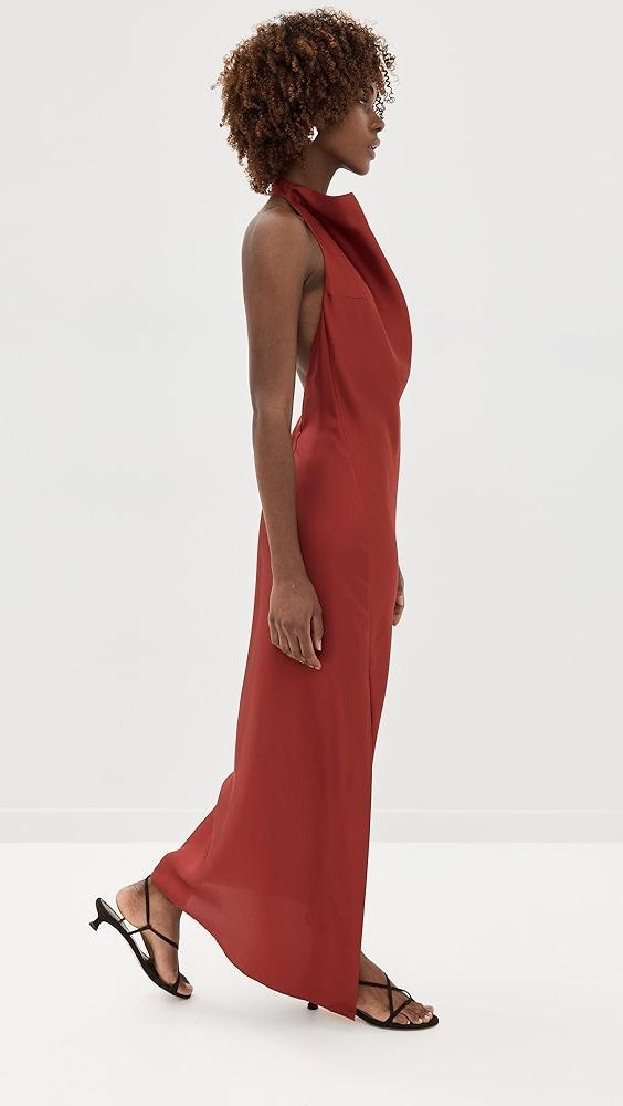Róhe Halter Dress with Open Back | Shopbop Product Image