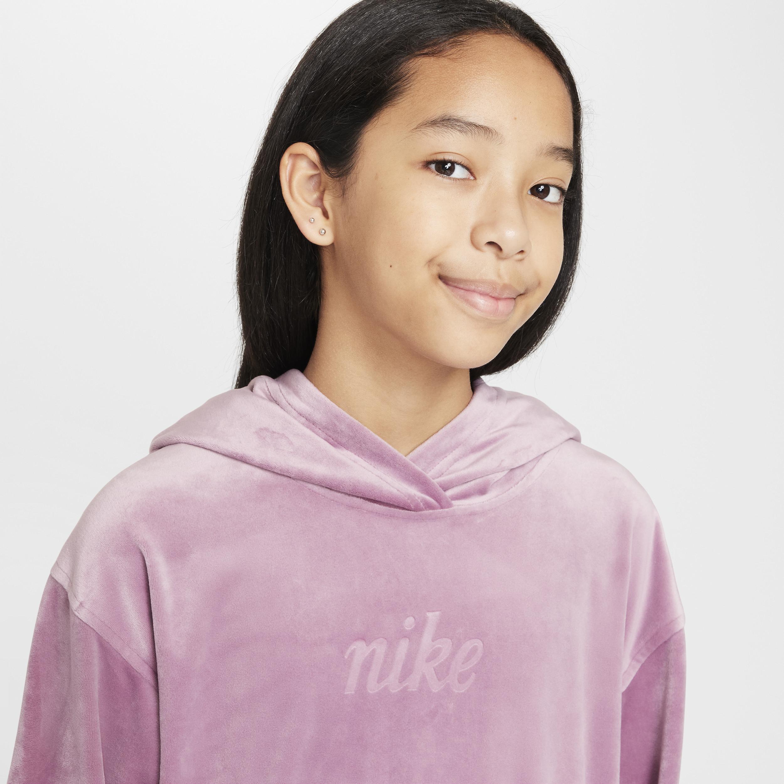 Nike Kids' Sportswear Hoodie in Plum Dust/Platinum Violet at Nordstrom, Size Xs Product Image