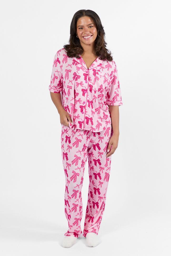 Good To Get Away In Put A Bow On It Pajama Top FINAL SALE Product Image