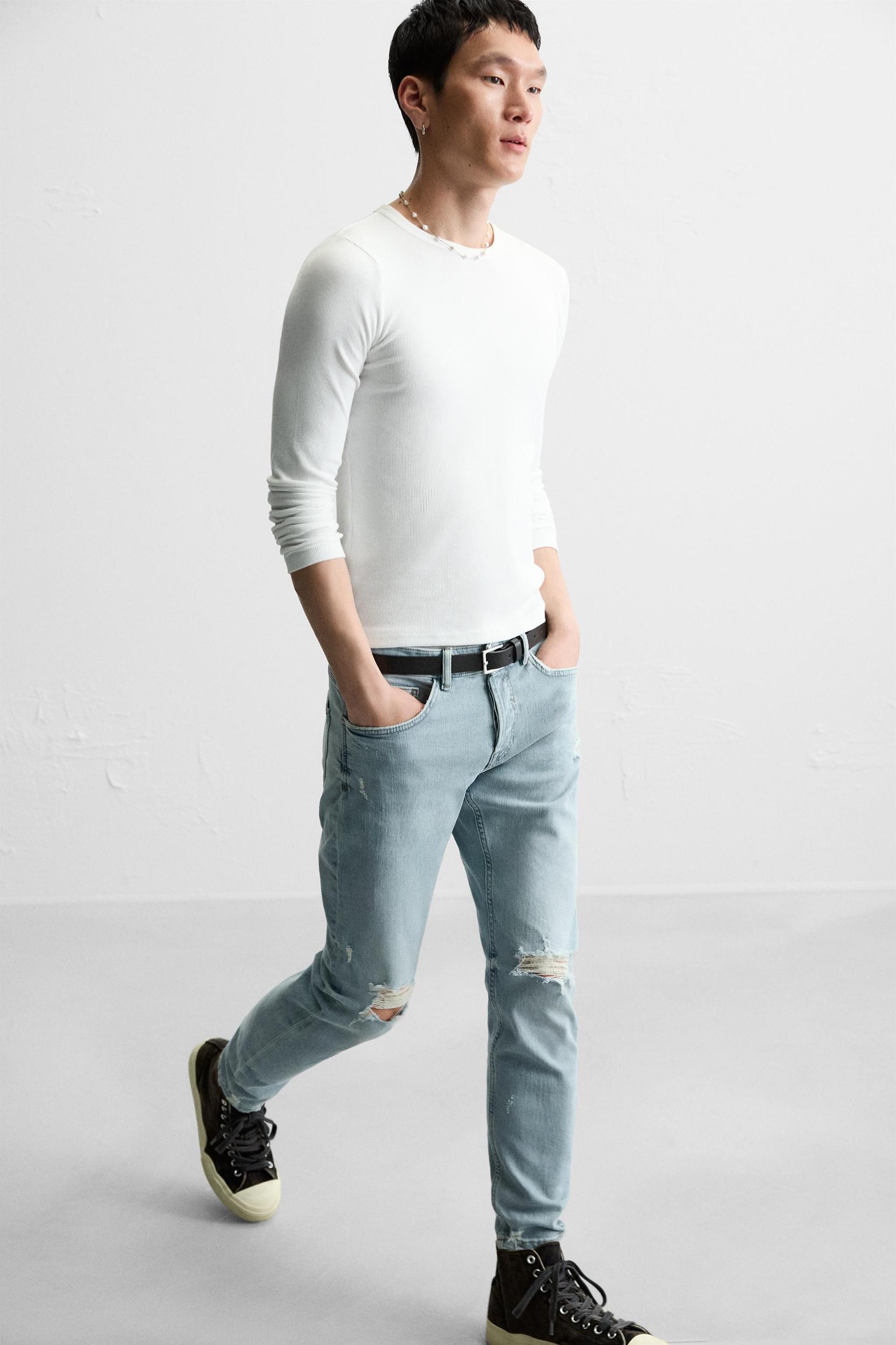 RIPPED SKINNY JEANS Product Image