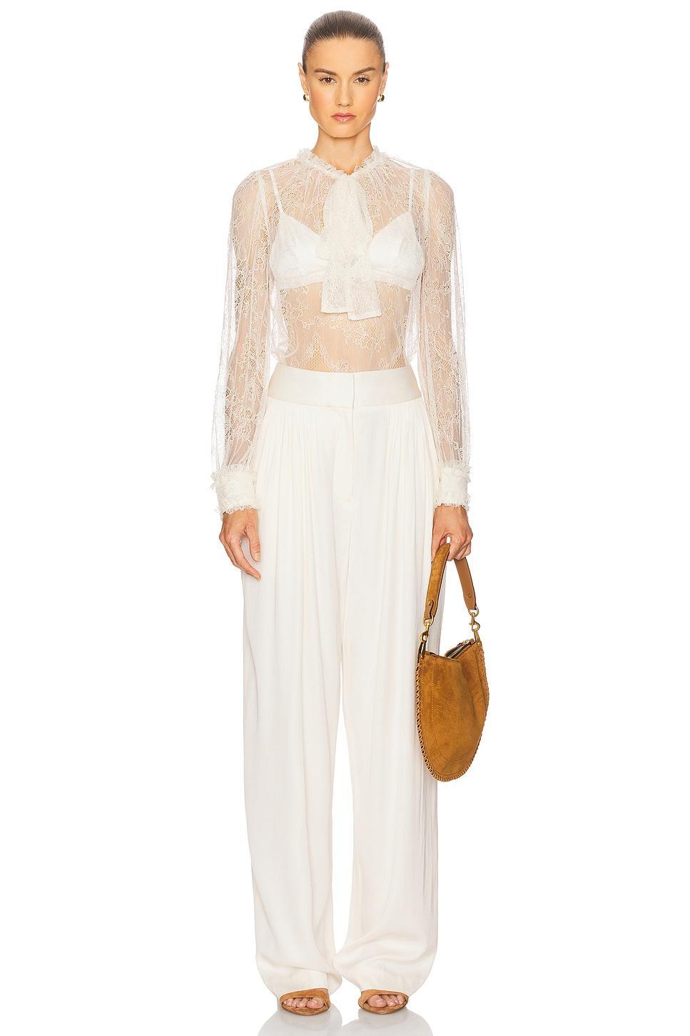 Iliana Necktie Long Sleeve Blouse Ulla Johnson Product Image