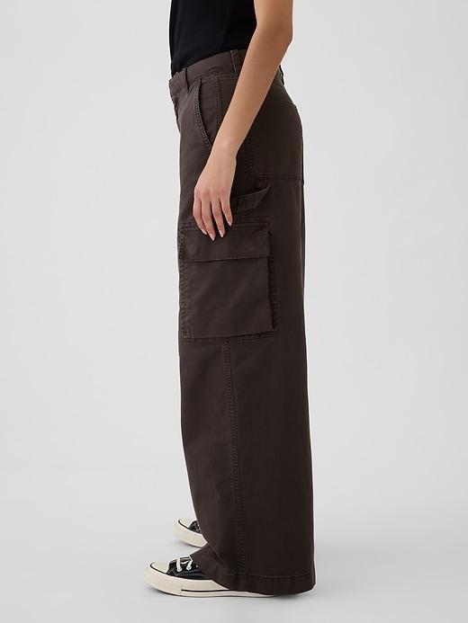 Mid Rise Cargo Baggy Khakis Product Image
