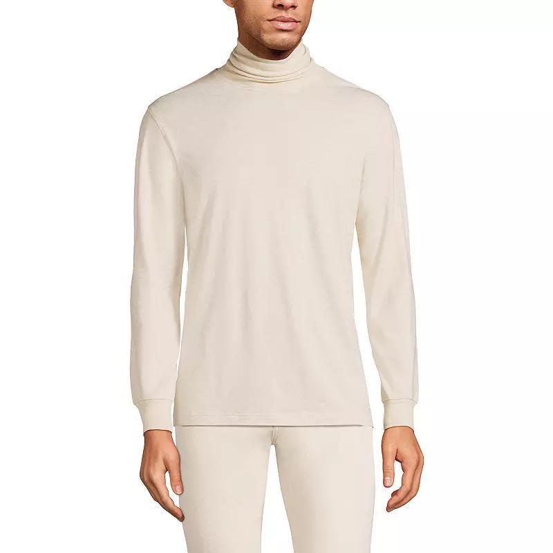 Big & Tall Lands' End Super-T Classic-Fit Turtleneck, Men's, Size: 4XB, Gray Grey Product Image