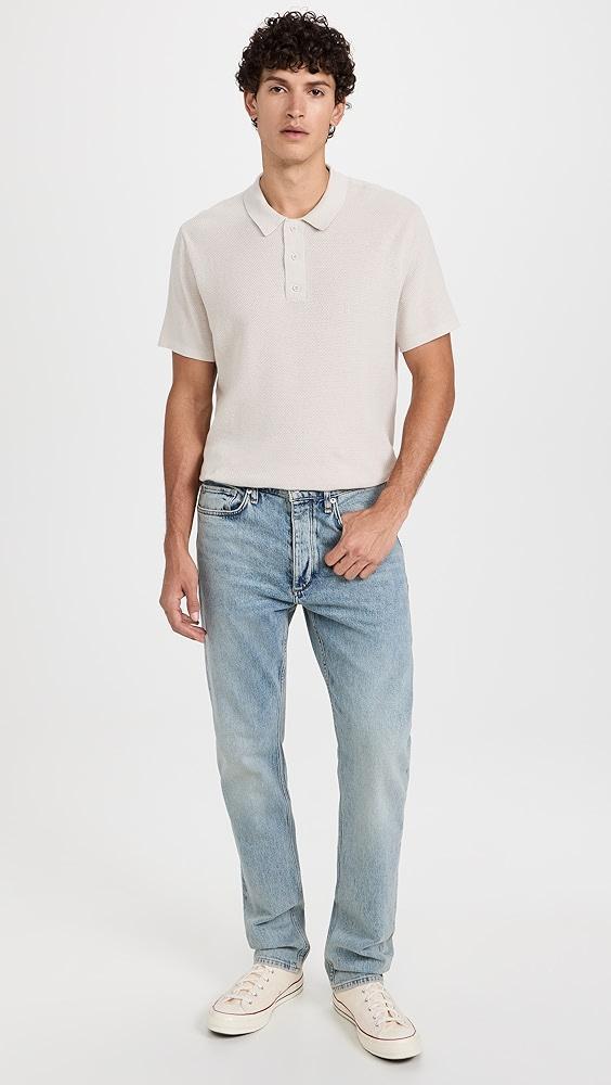 Onia Cotton Textured Knit Polo | Shopbop Product Image