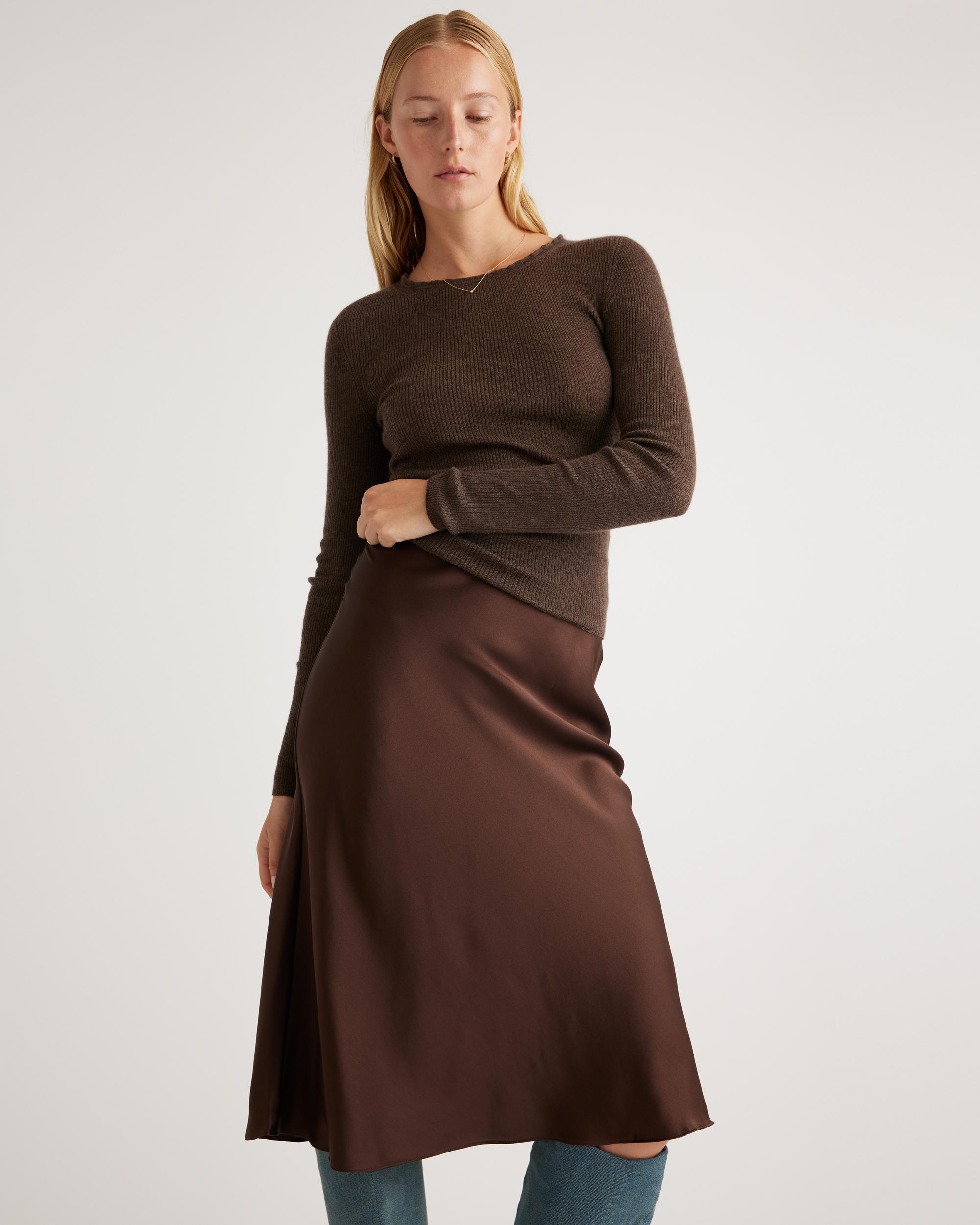Quince | Women's Skirt Size XL, Silk Product Image