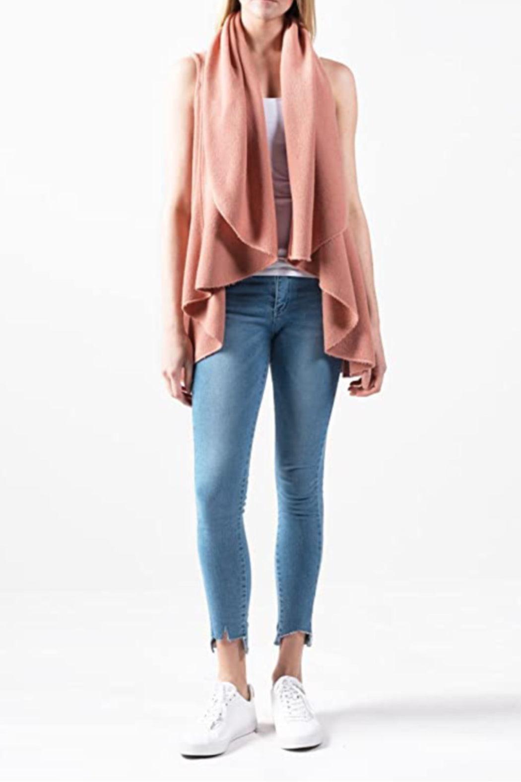 Basic shawl vest Product Image