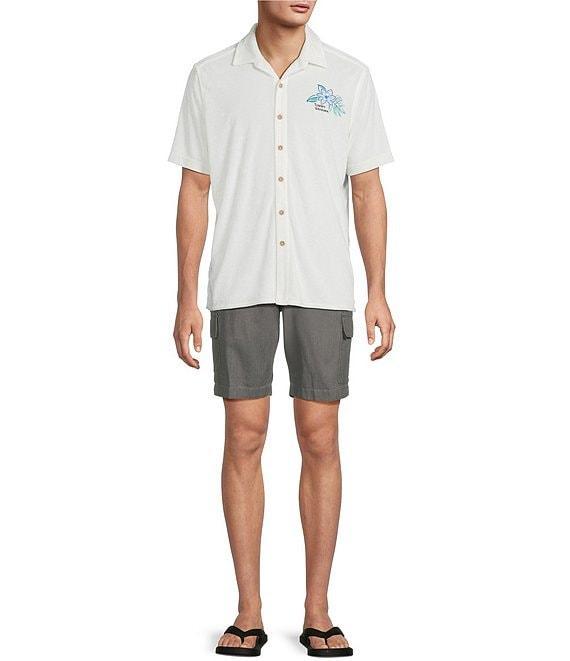 Tommy Bahama Big & Tall Poolside Toucan Terry Short Sleeve Woven Camp Shirt Product Image