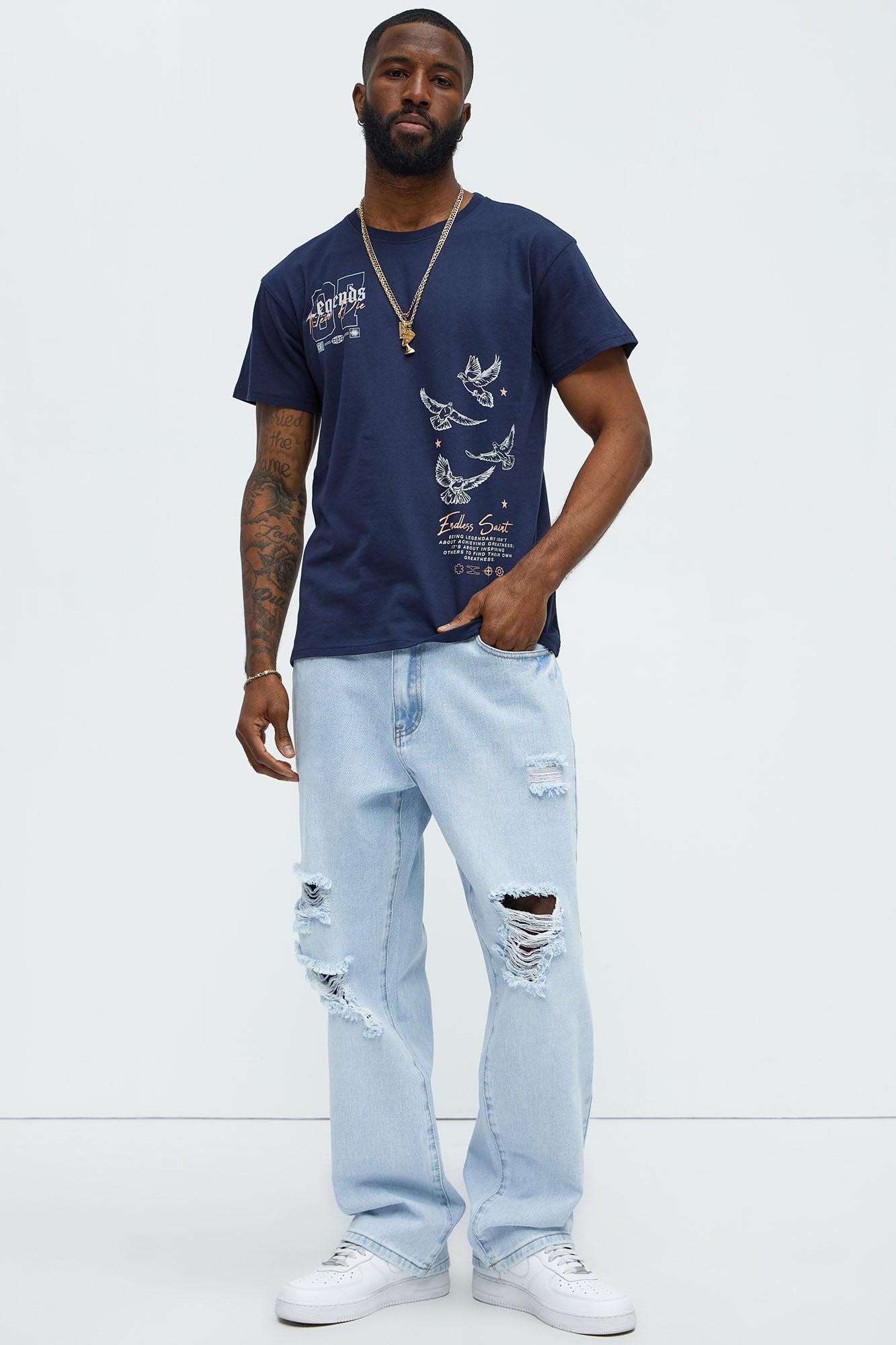 Endless Saints Short Sleeve Tee - Navy Product Image