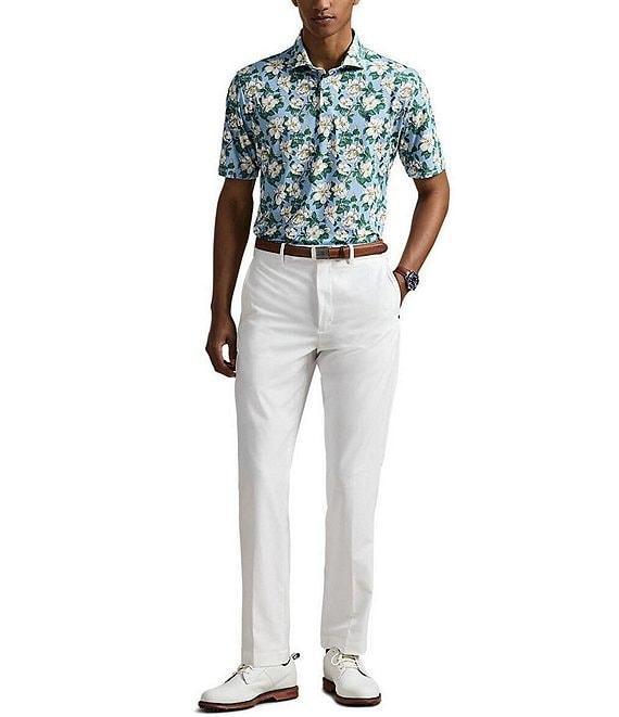 Polo Ralph Lauren RLX Classic Fit Floral Print Performance Stretch Short Sleeve Polo Shirt Product Image
