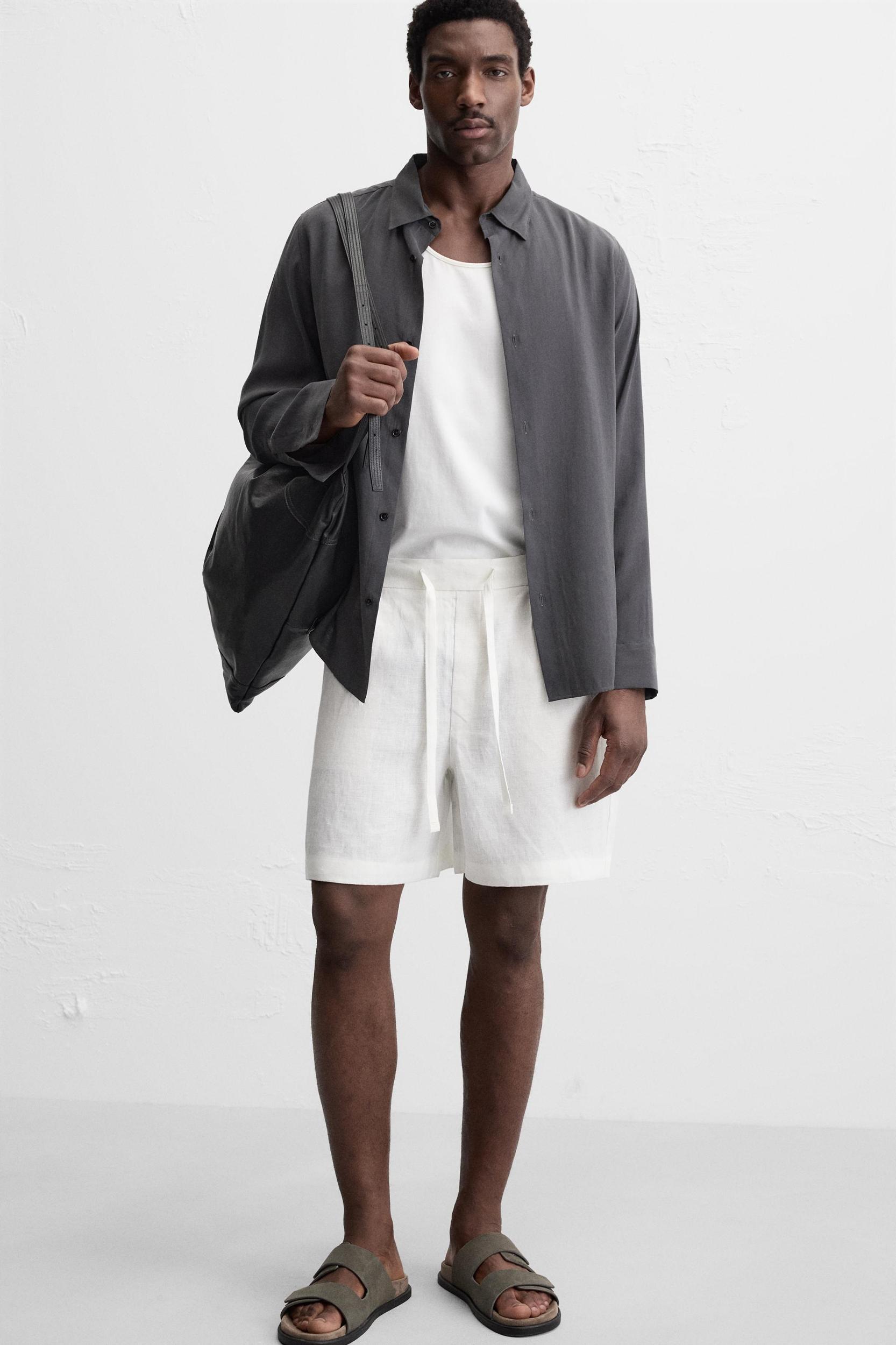 100% LINEN SHORTS Product Image