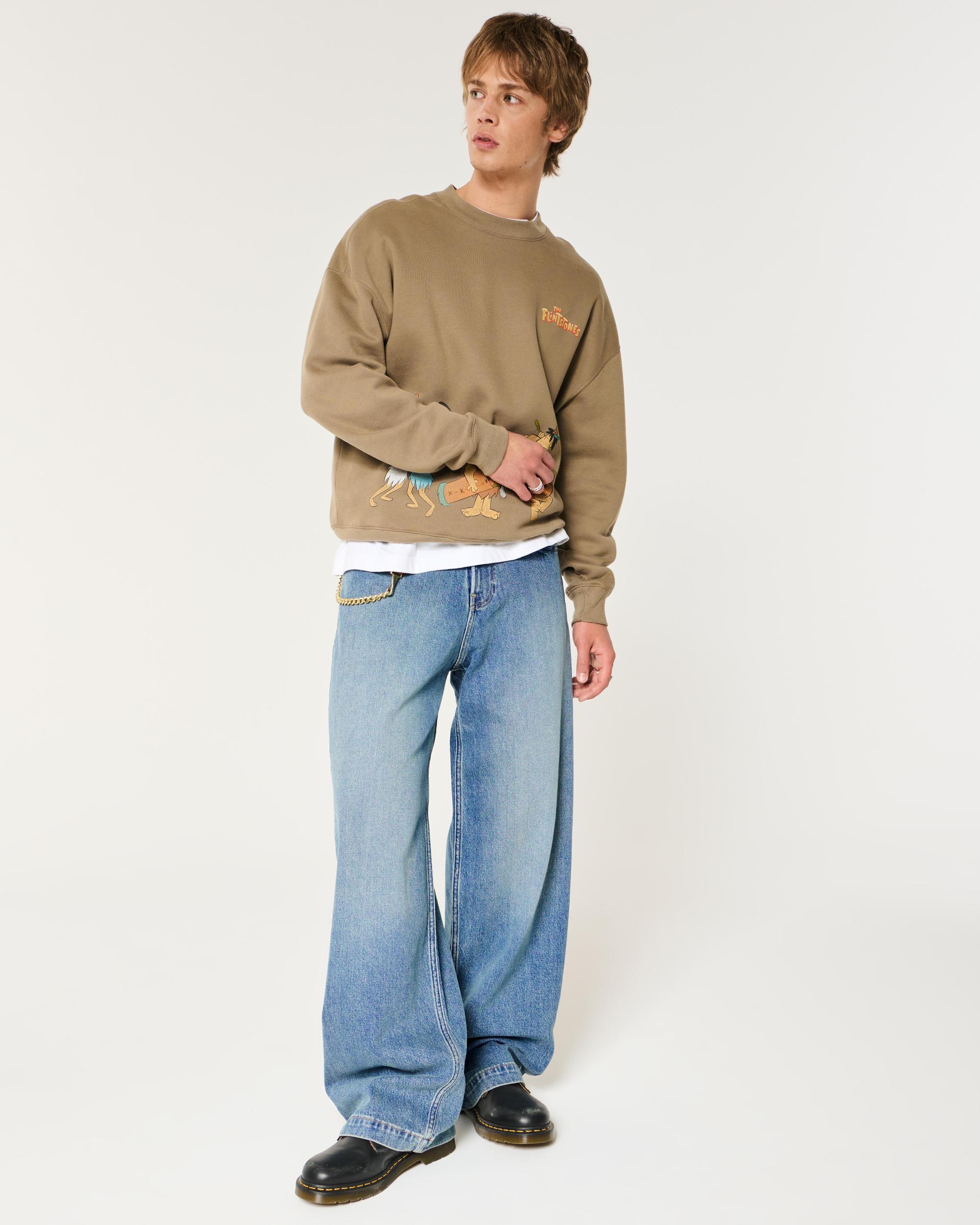 Medium Wash Super Baggy Jeans Product Image