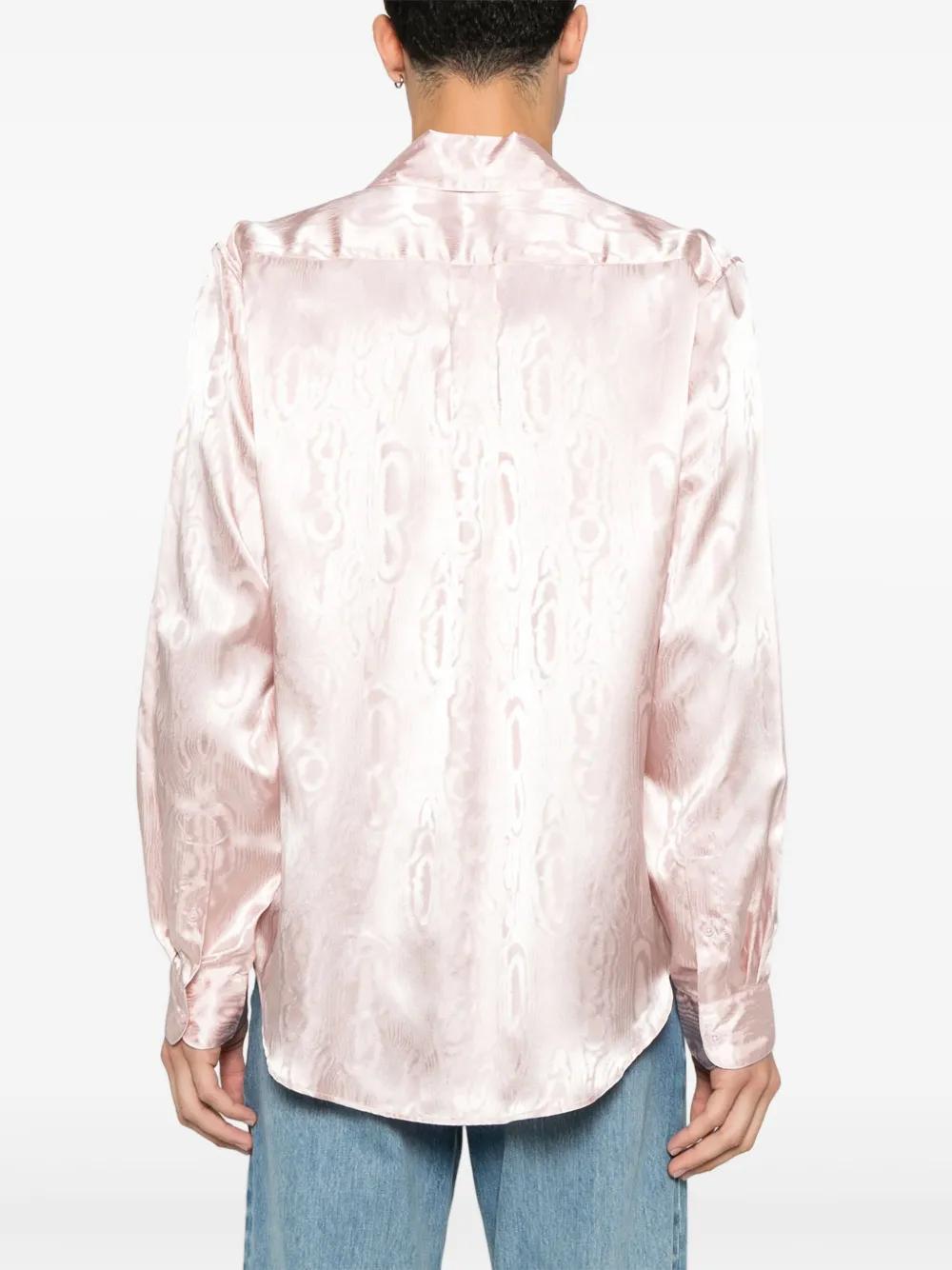 patterned-jacquard shirt Product Image