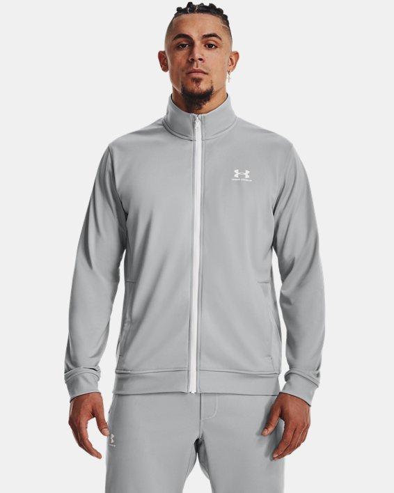 Men's Under Armour Tricot Jacket, Size: XL, Mod Gray White Product Image