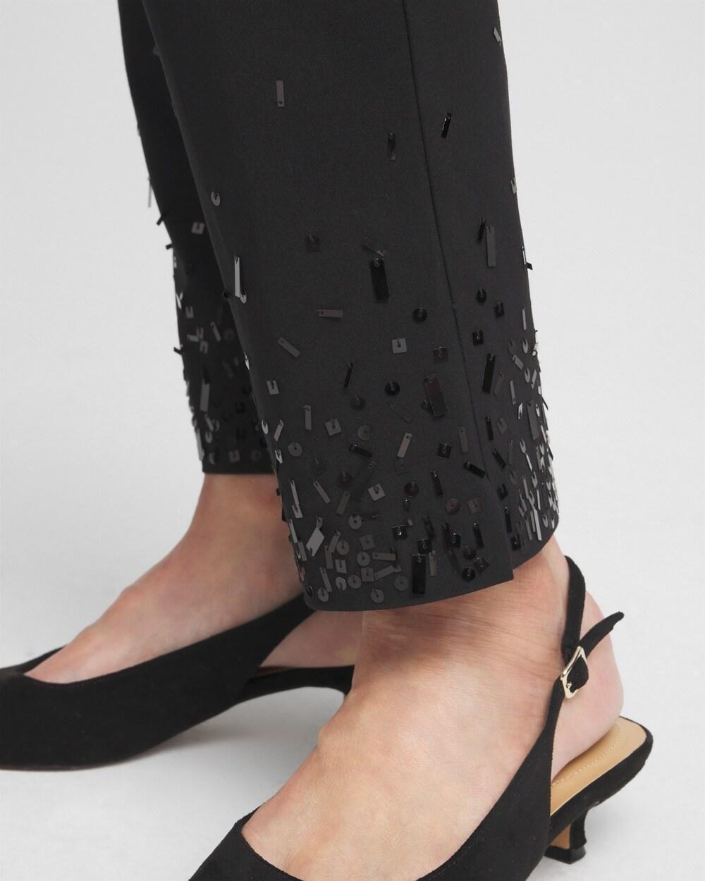 Brigitte Sequined Slim Ankle Pants Product Image