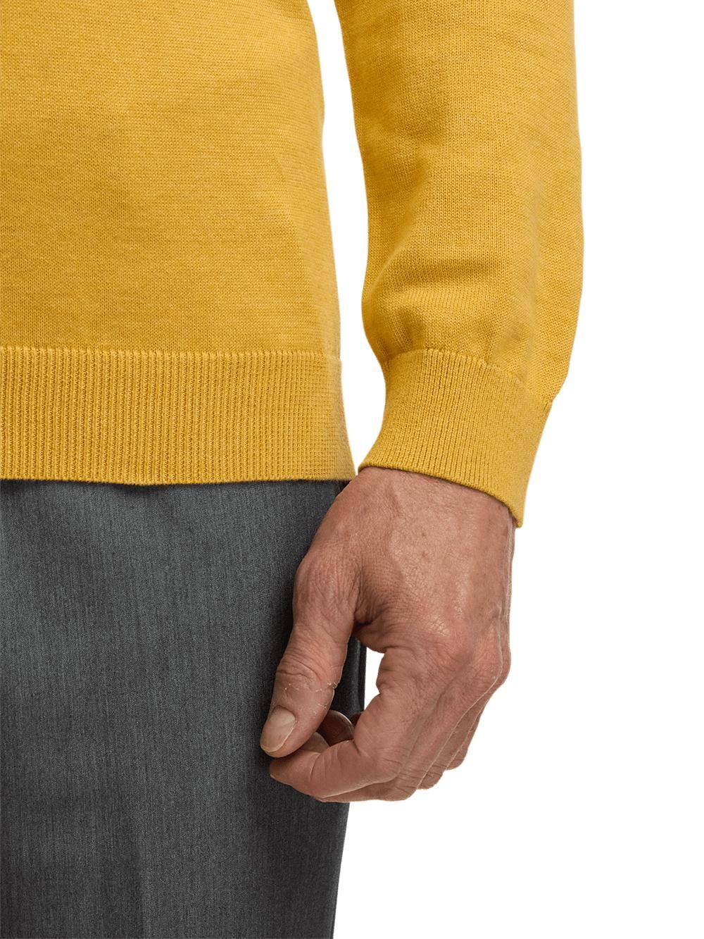 Supima Cotton Turtleneck - Mustard Product Image