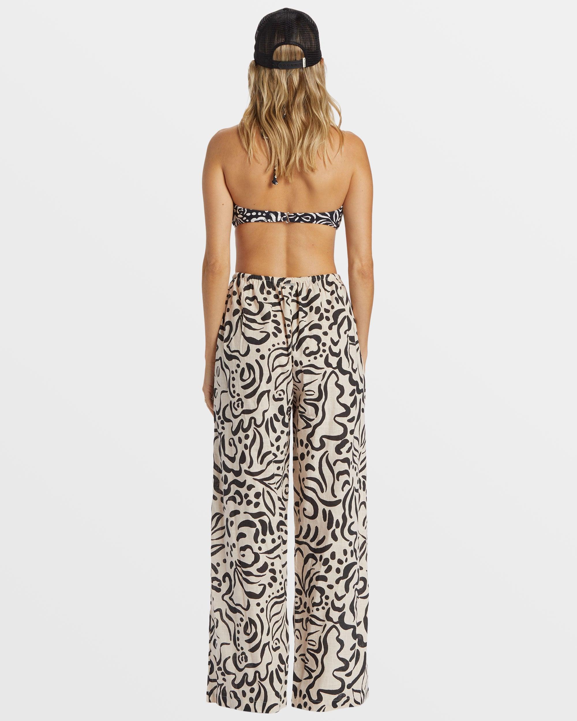 Sunny Daze Elastic Waist Pants - Dove Female Product Image