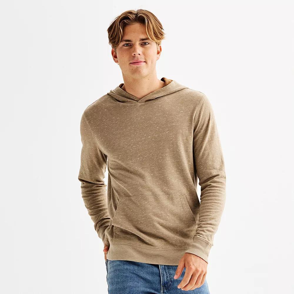 Men's Sonoma Goods For Life® Double-Knit Hoodie, Size: Small, Light Brown Texture Product Image