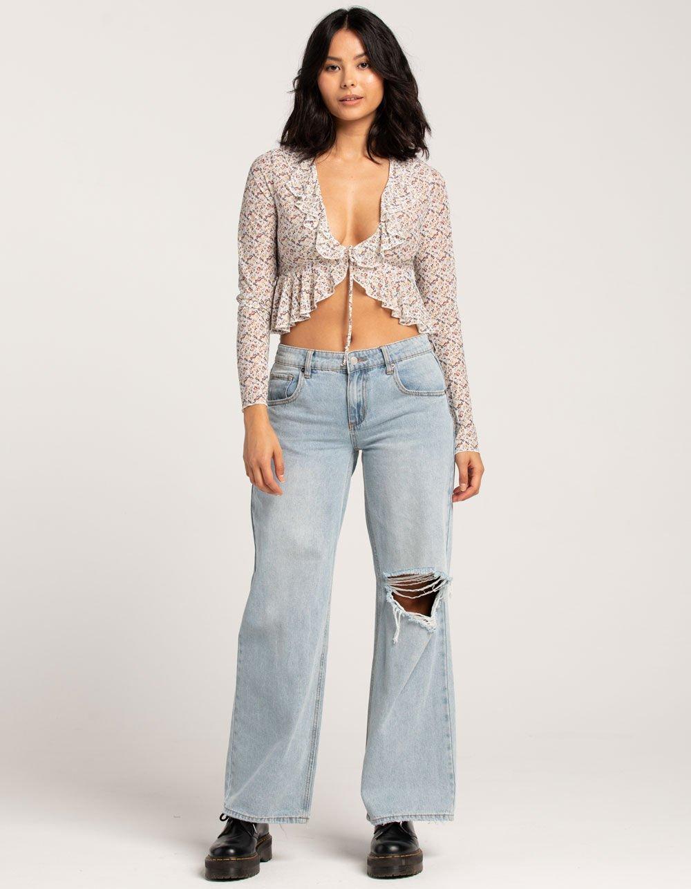FULL TILT Ruffle Flyaway Womens Top Product Image