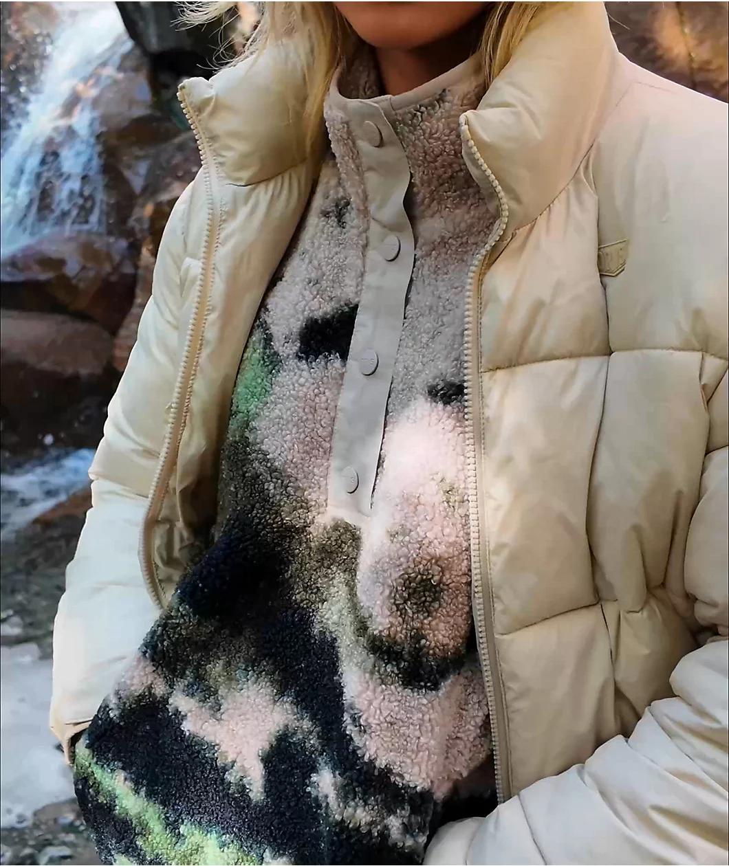 Dravus Glacier Landscape Sherpa Jacket Product Image