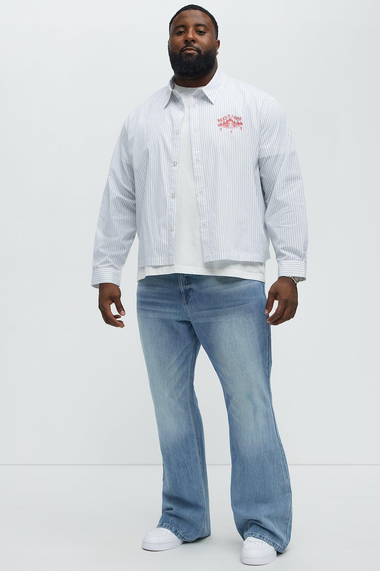 Stacked Slim Flare Make You Look Jeans - Medium Blue Wash Product Image