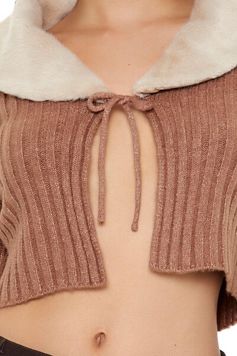 Faux Fur Cropped Sweater | Forever 21 Product Image