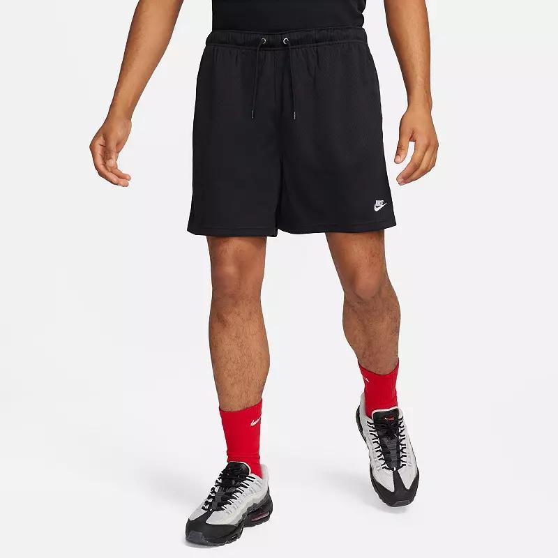 Big & Tall Nike Club Woven Flow Shorts, Men's, Size: Large Tall, Black Product Image