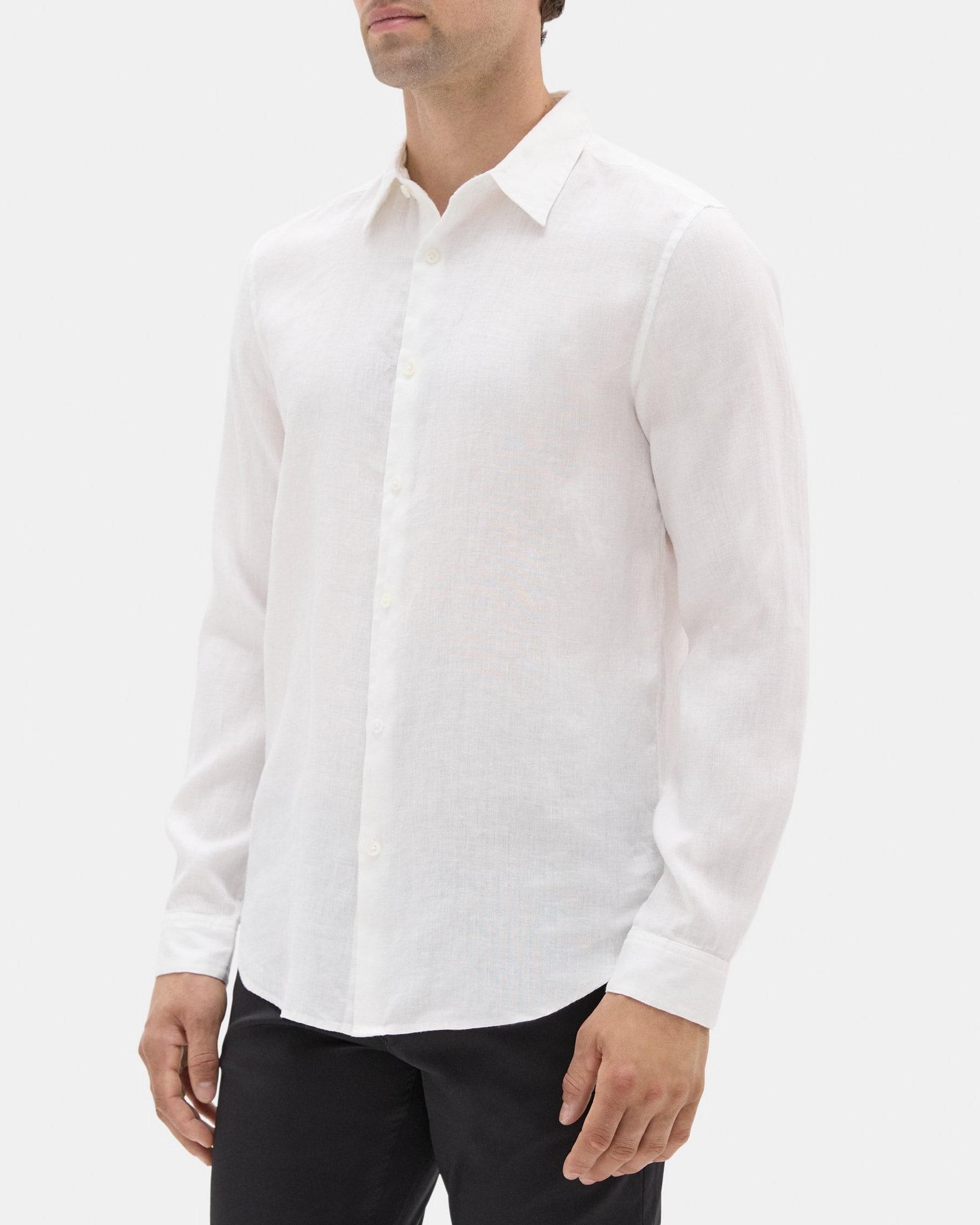 Standard-Fit Shirt in Linen Product Image