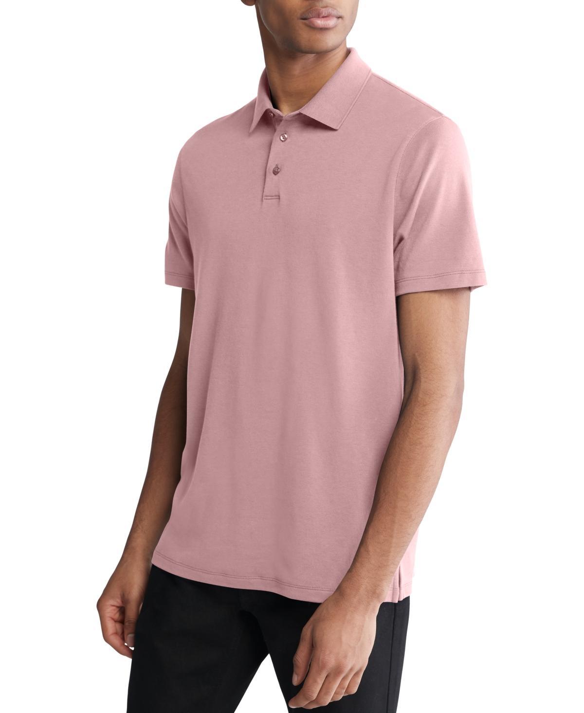 Calvin Klein Men's Supima Cotton Classic Polo Shirt - White - XS Product Image