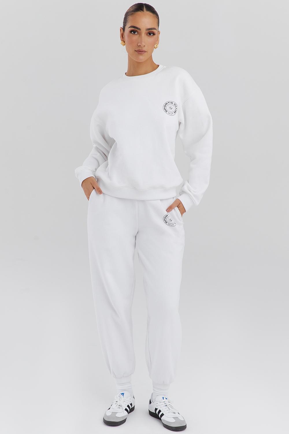 Haze  white crew neck sweatshirt - sale Product Image