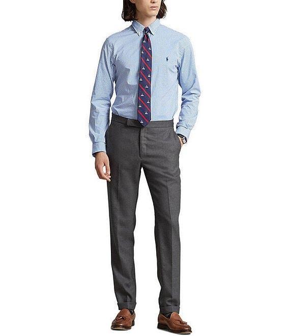 Polo Ralph Lauren Classic-Fit Stretch Checked Poplin Long Sleeve Woven Shirt Product Image