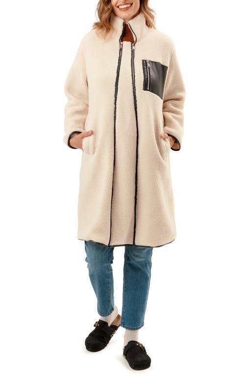 Nom Maternity Teddi Zip Coat Product Image