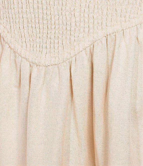 Antonio Melani Essie Linen Blend Square Neck Sleeveless Smocked Dress Product Image