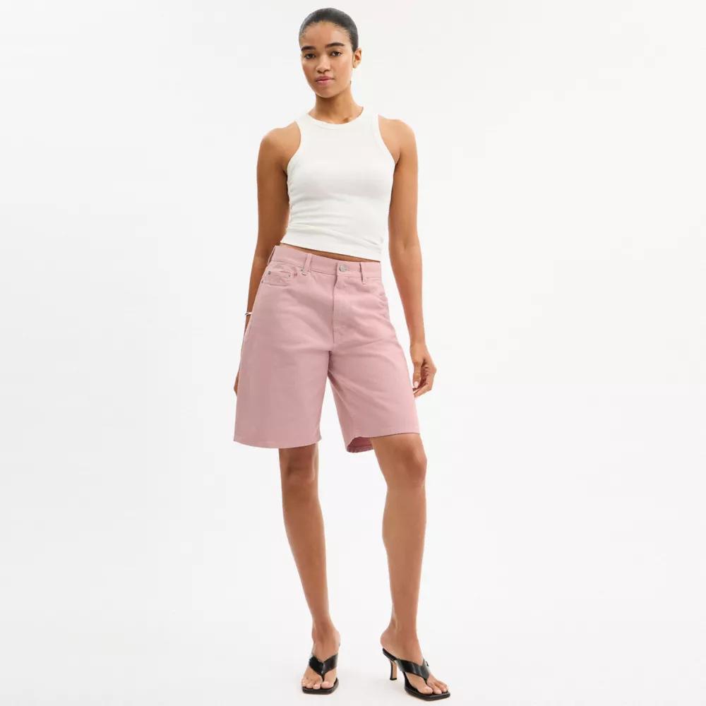 Denim Skater Shorts Product Image