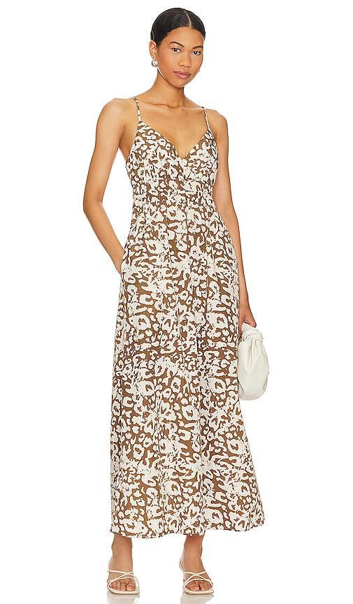 Justine Animal-Print Maxi Dress  Product Image