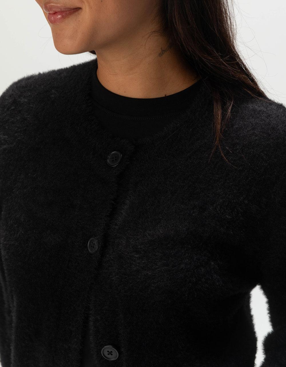 JJXX Olivia Womens Sweater Cardigan - BLACK Product Image