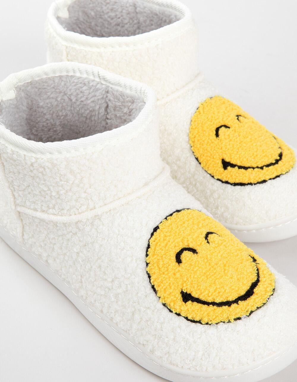 MIA Chill Happy Face Womens Bootie Slippers Product Image