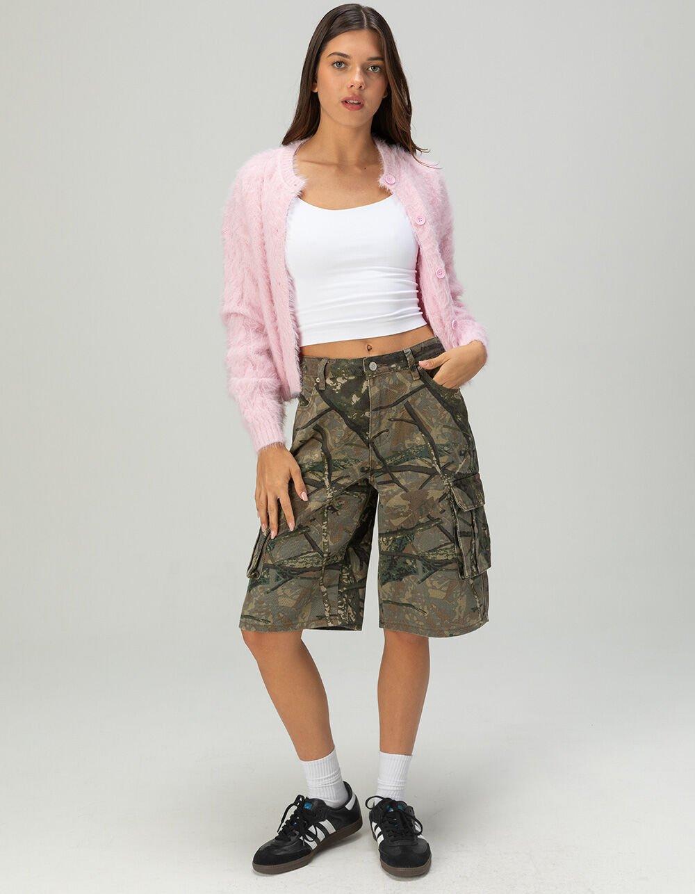 RSQ Womens Low Rise Cargo Camo Jorts Product Image