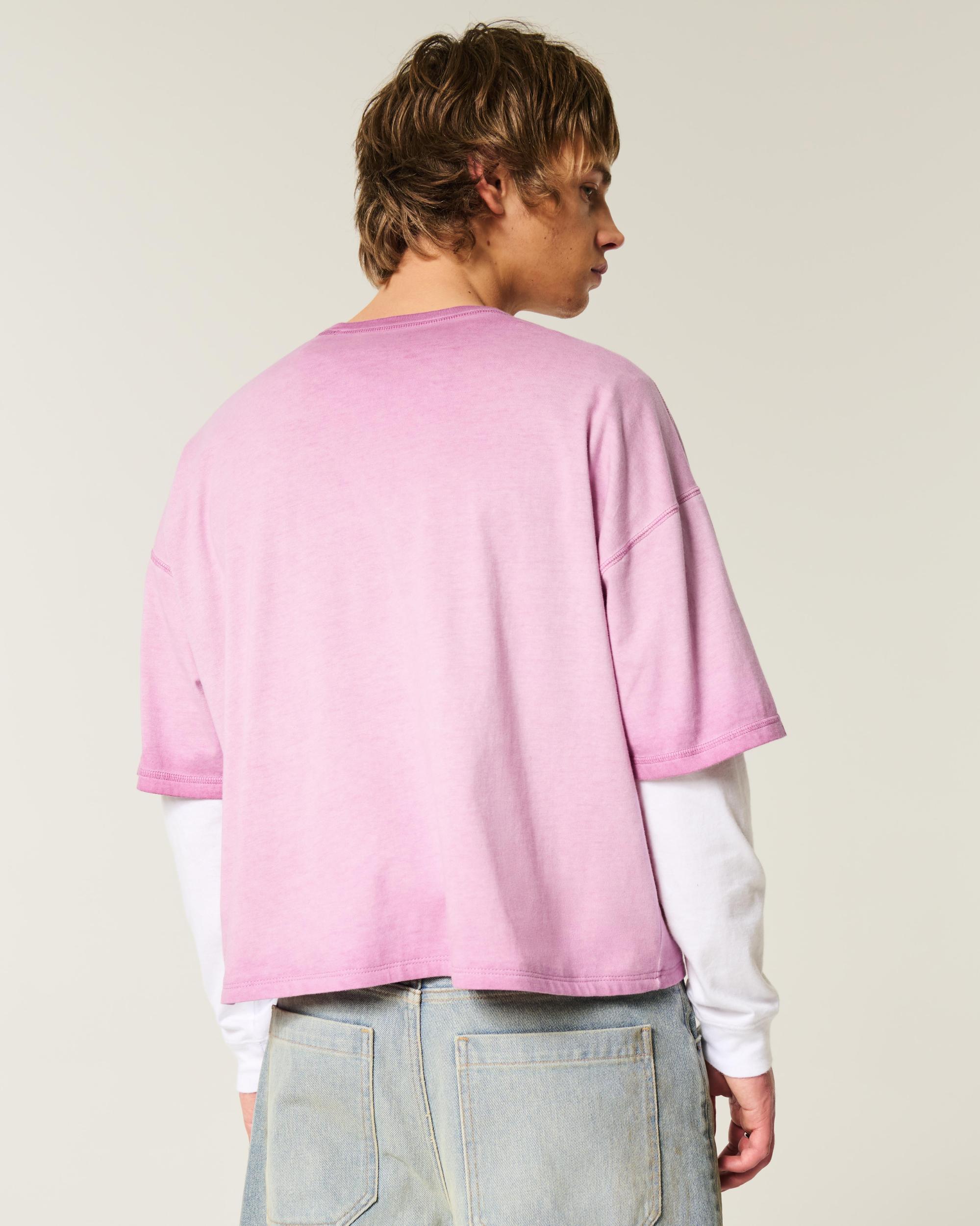 Baggy Crop Number Graphic Tee Product Image