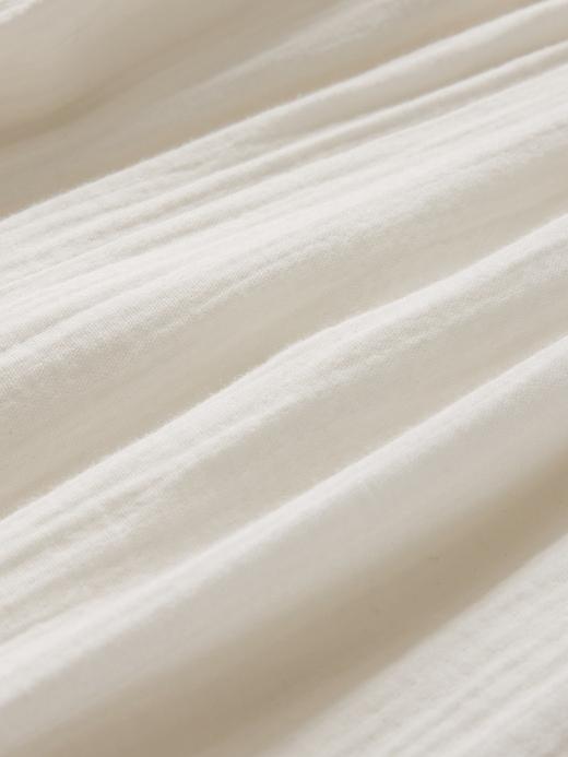 Crinkle Gauze Mixed Media Maxi Dress Product Image